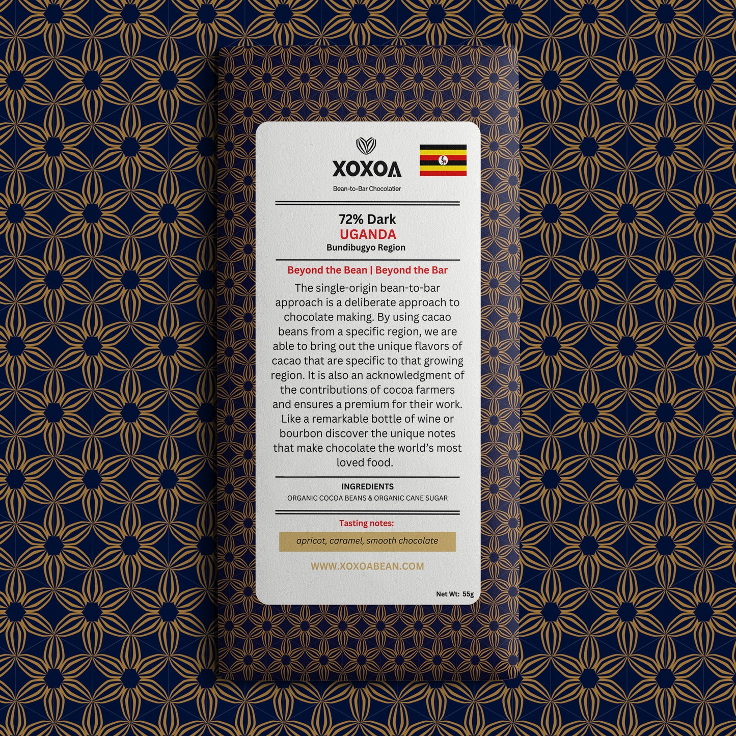 Dark Chocolate | Single-Origin Uganda 72% Chocolate Bar
