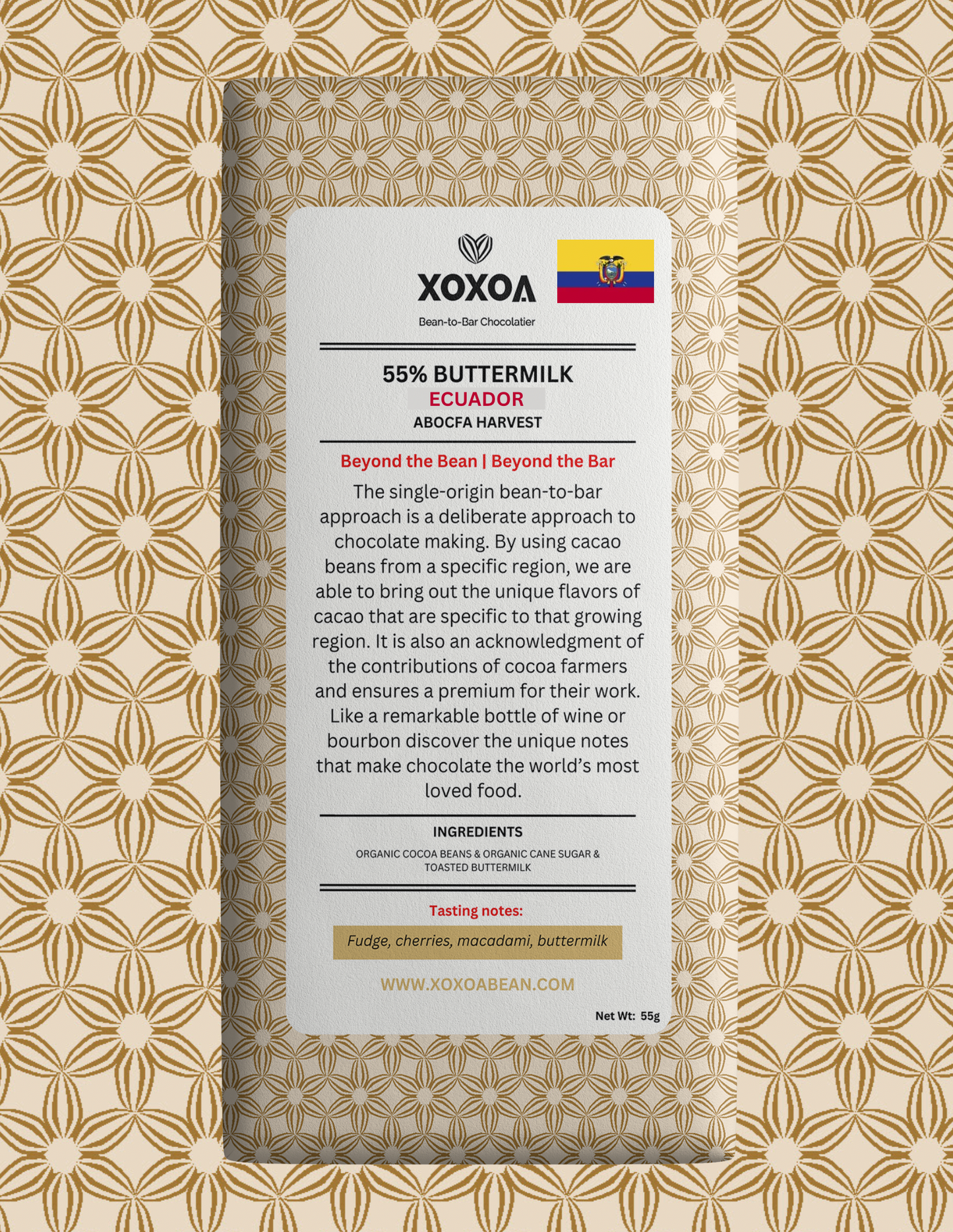 Buttermilk Chocolate | Single-Origin CEACAO Ecuador 65% Chocolate Bar (Copy)