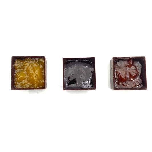 Xoxoa single-origin bonbons, four-piece box