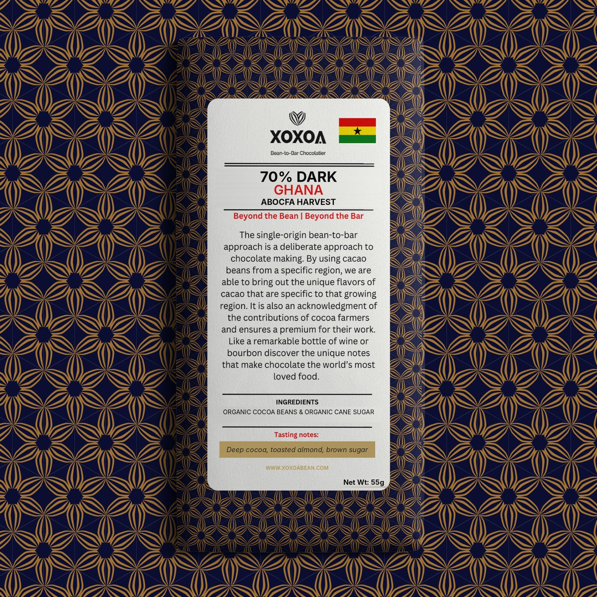 Ghana 70% Dark chocolate bar